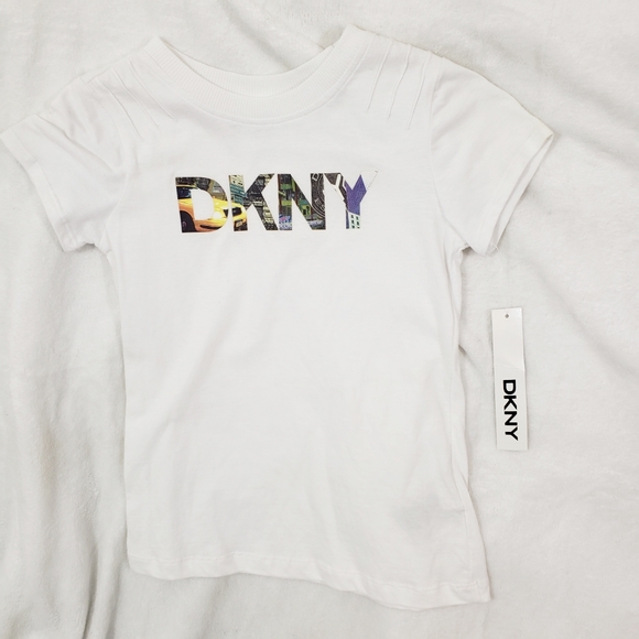 Dkny Tops - NWT DKNY Logo short sleeve t-shirt white small
